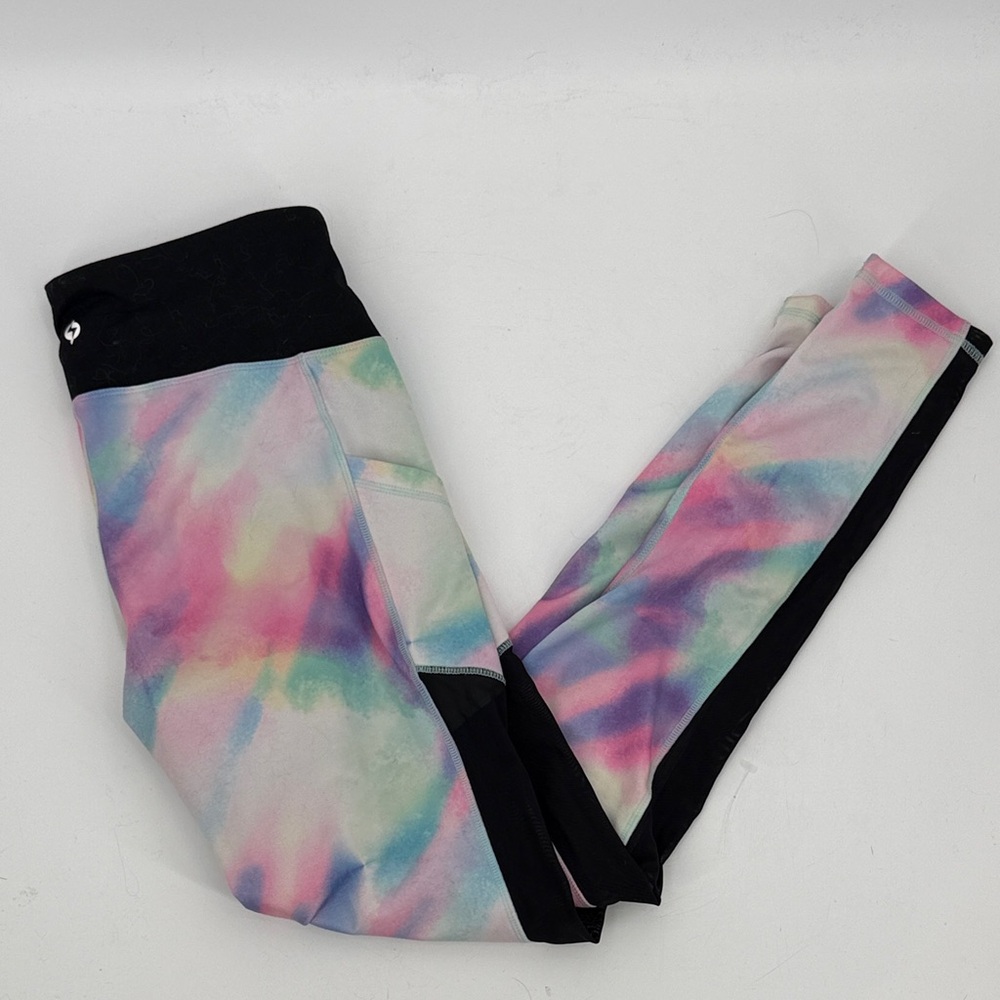 Popflex Colorful Tie-Dye Leggings large size 10